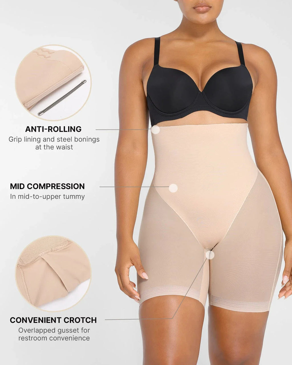 Airslim® Mesh Smooth Butt-Lifting Shorts